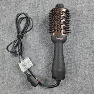 L'ange 2 in 1 Volumizing Brush Hair Dryer AB313 3" Black Lange Rose Gold Works